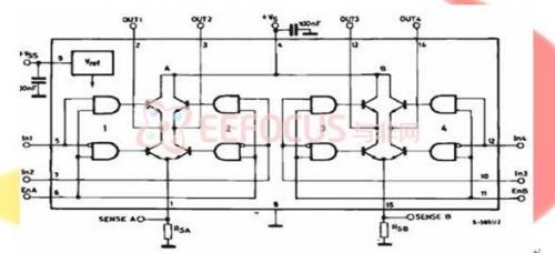 L298N内部原理图