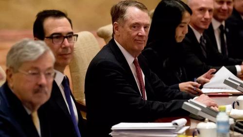 2月14日,美国贸易代表莱特希泽(robert lighthizer)在北京参加中美