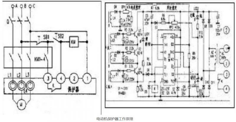 电机综合保护器原理图和接线图