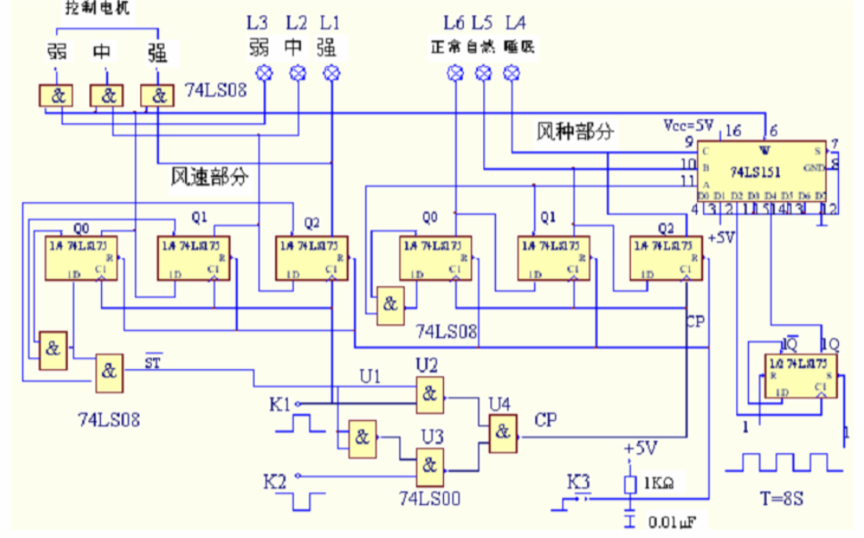 电风扇电路图