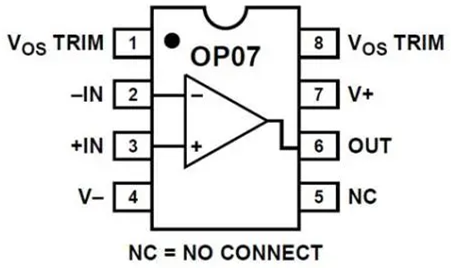 op07中文资料_op07引脚图及功能_op07放大电路原理图