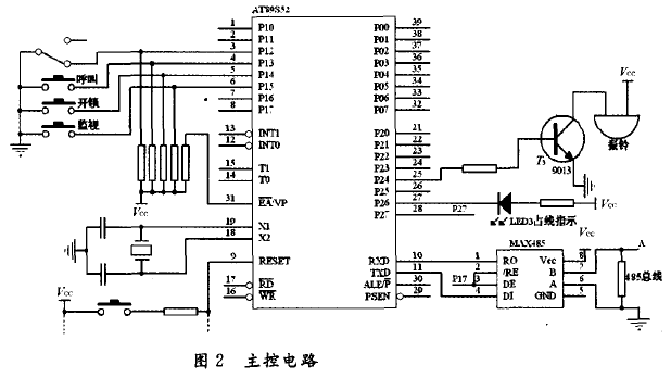 呼叫住户时,其发出的信号便经过图右下角的485总线再通过m技术文章