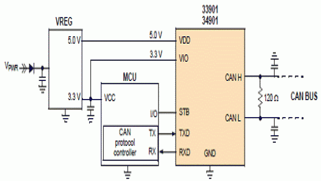 mc34901简化应用电路图