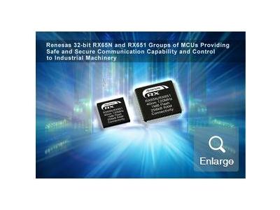 瑞萨电子推出32位RX65N和RX651系列微控制器