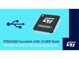 意法半导体发布新STM32G0微控制器，增加USB-C全速双模端口、CAN FD接口和更大容量的存储器