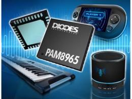 Diodes Incorporated 推出高效率 D 类立体声音频放大器节省电池电量，同时提供绝佳音质