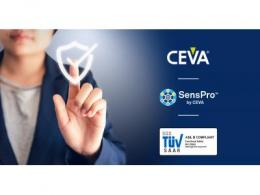 CEVA SensPro™ 传感器中枢DSP 获得 ASIL B(随机) 和 ASIL D(系统)汽车安全合规认证