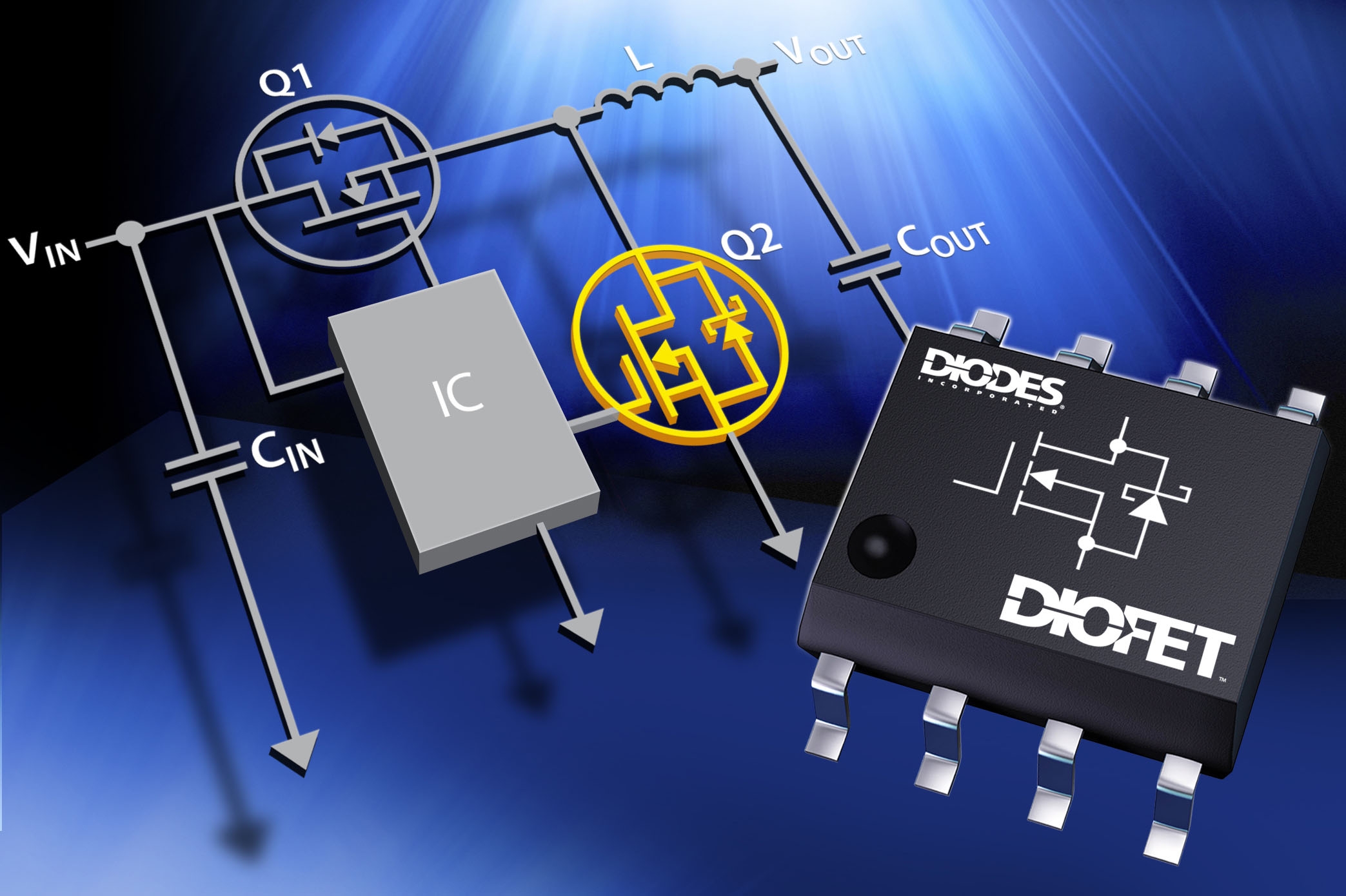 diodes推出diofet器件提升負載點轉換器的效率及可靠性