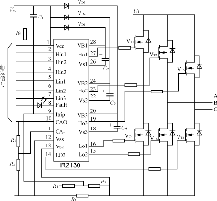 Ir2130 схема трехфазного инвертора