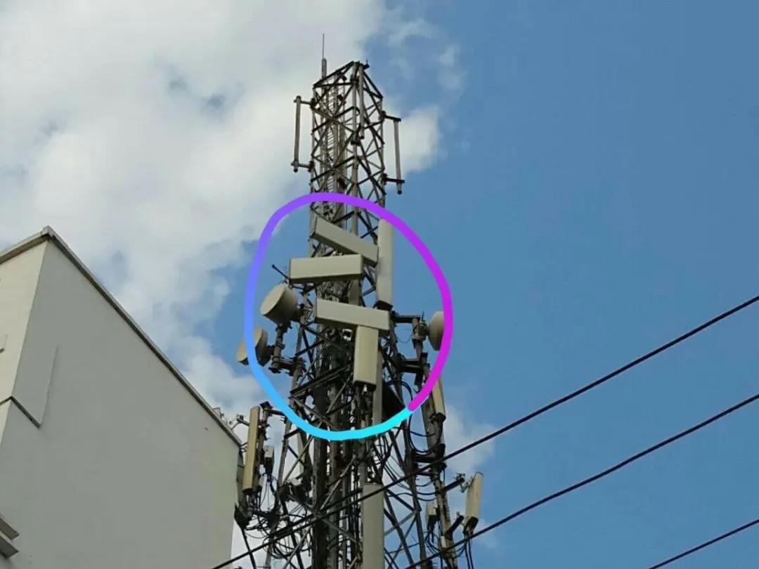 有没有通信老司机来解答为何有些基站天线是横向安转的