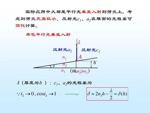 2.光程差的计算公式