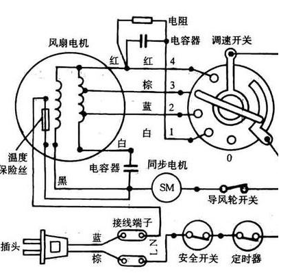 樱花油烟机电机接线图图片