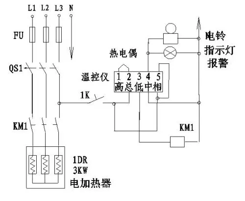 e5cc温控器接线图图片