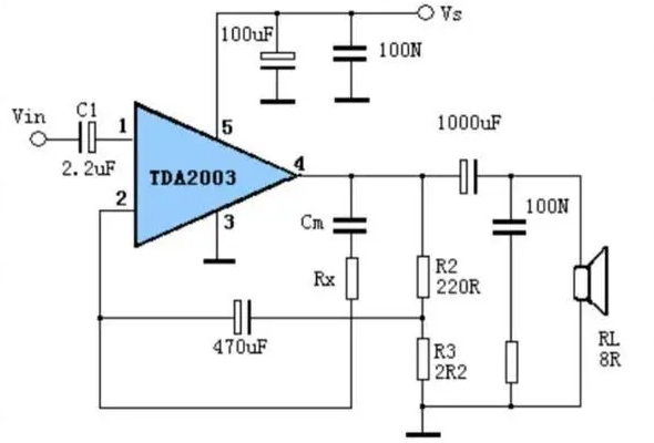 tda2003引脚功能及电压