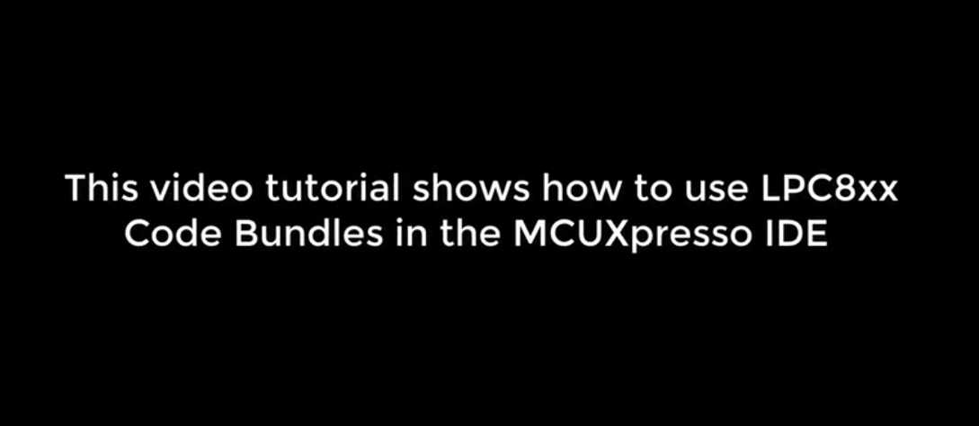 使用MCUXpresso IDE为LPC804进行构建和调试
