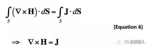 表面积分（方程[4]和[5]）重写了原来的安培定律（方程[2]