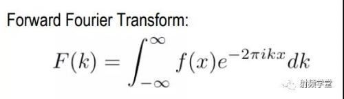 但是把傅里叶级数的求和表示成积分形式就是傅里叶变换