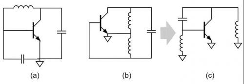 图：（a）典型的Colpitts Oscillator