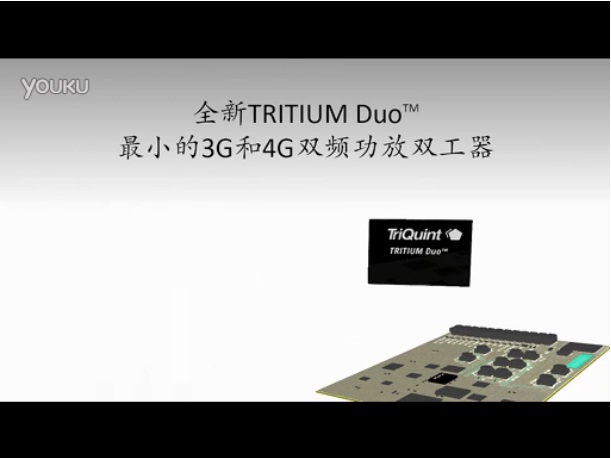 射频行业最小的3G和4G双频功放双工器TriQuint TRITIUM Duo
