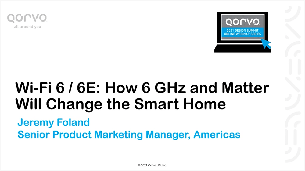 Wi-Fi 6 / 6E：6 GHz 和 Matter 如何改变智能家居