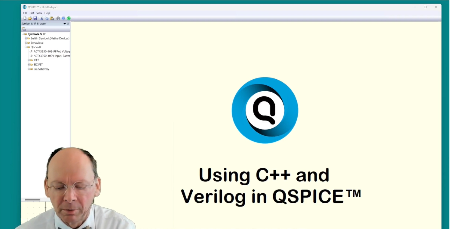 在 QSPICE 中添加 C++ 和 Verilog 代码