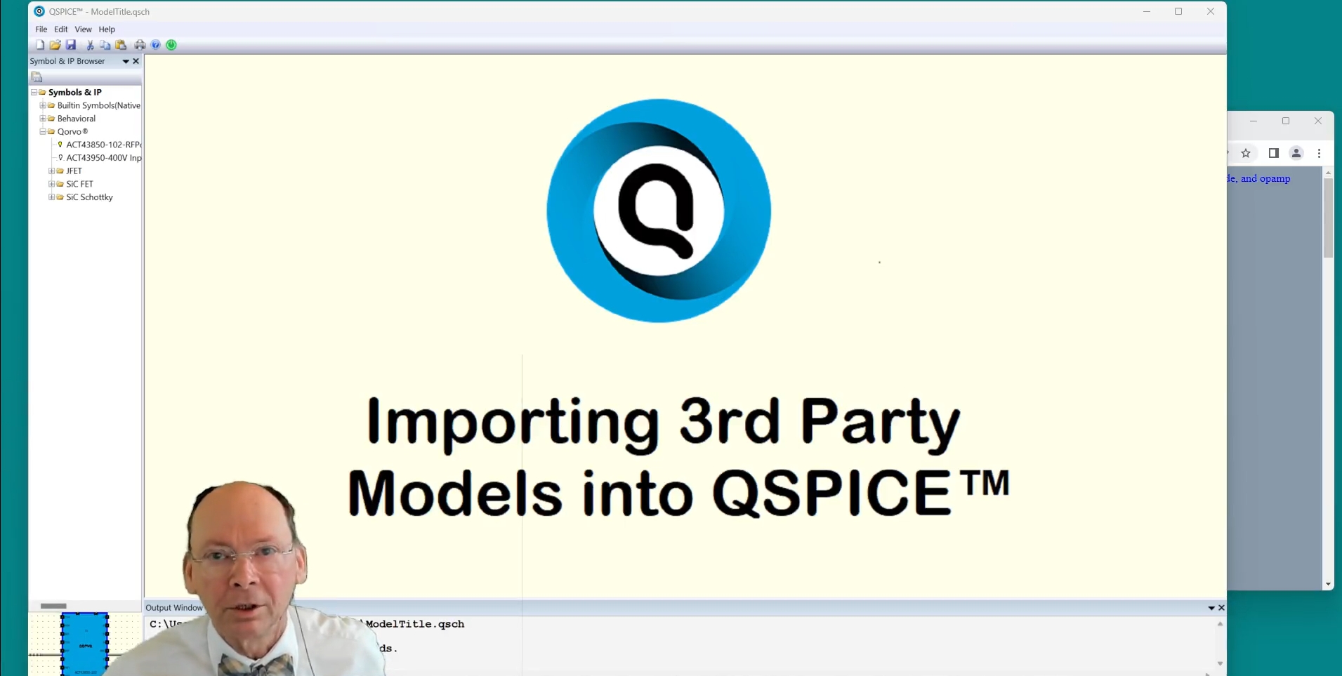 向 QSPICE 导入第三方模型