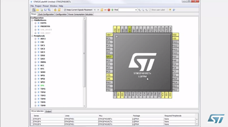 STM32CubeMX basics- 02.2 STM32CubeMX pinout选项卡-概述