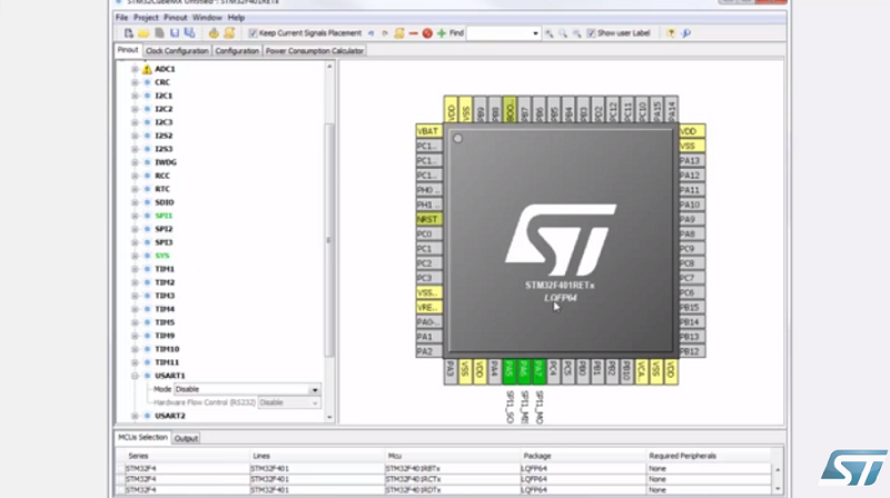 STM32CubeMX basics- 02.3 STM32CubeMX pinout选项卡-功能