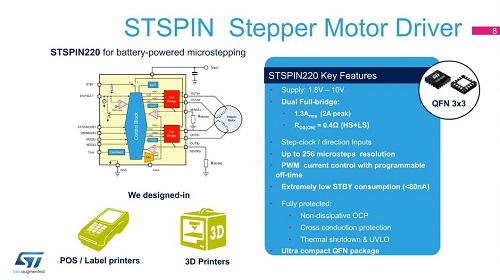 STSPIN为1.8V驱动芯片的小型电机设计