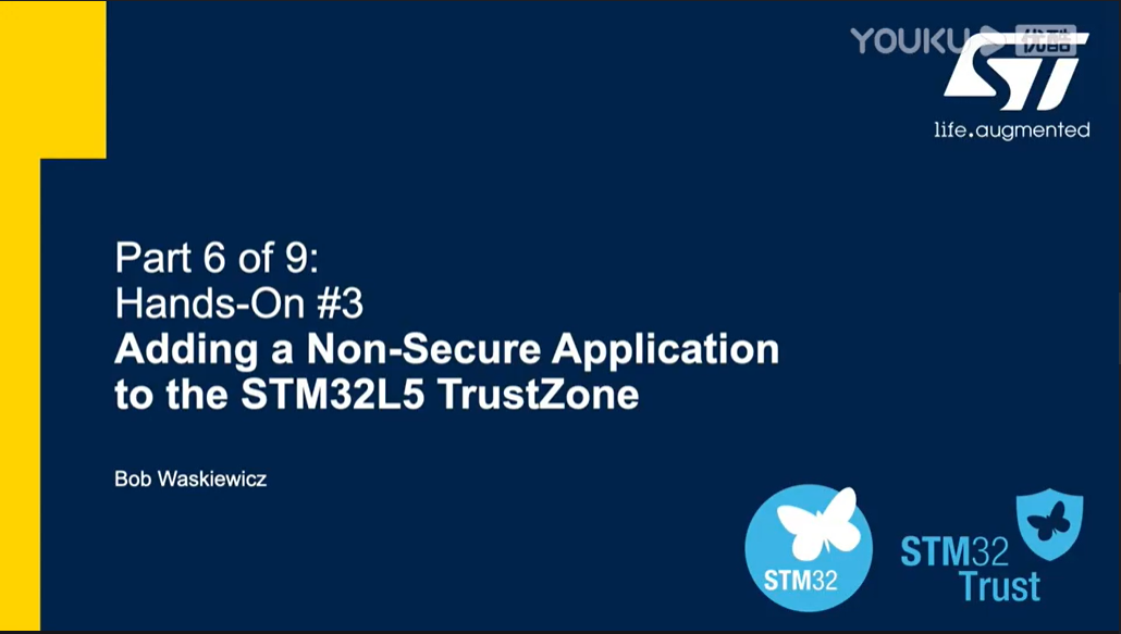 使用TrustZone的STM32L5 MCU系列6：动手练习＃3，添加了非安全应用程序